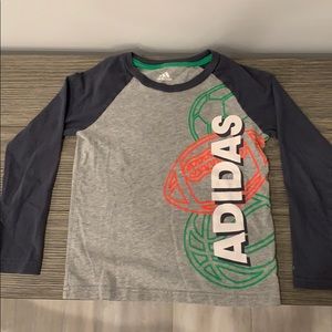 Boys Long Sleeve Adidas Shirt Size 5